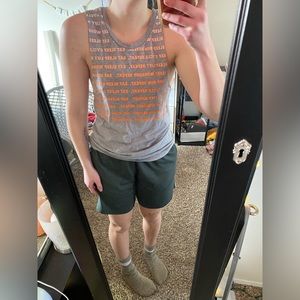 So Size S gray graphic workout tank top